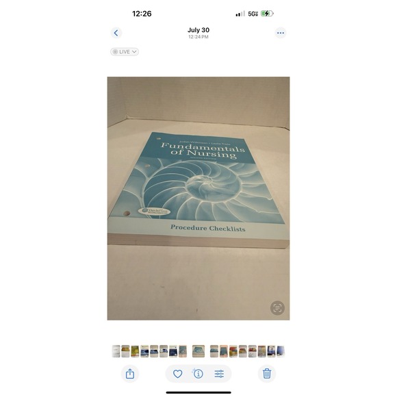 Fundamentals of Nursing Procedure Checklists 2nd Ed Text Wilkinson Treas 2011 - Picture 2 of 4